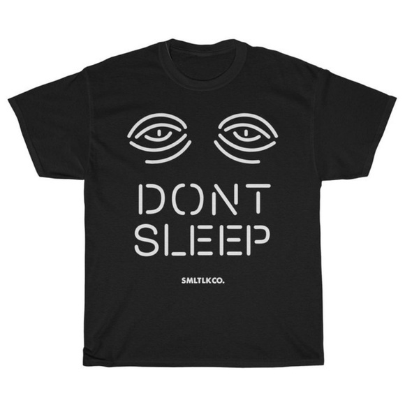 Gildan Other - SMLTLKCO Don't Sleep Black Neon Style Tee